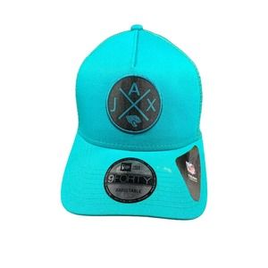 Jacksonville Jaguars Adjustable Snapback Hat Teal/Black New Era OSFM